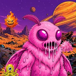 Oozlings #688, Mutant Moth · Ship Junkyard