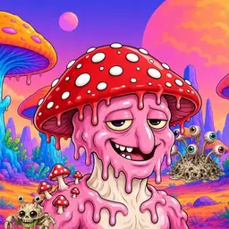 Oozlings #689, Mushroom Head · Mushroom Desert