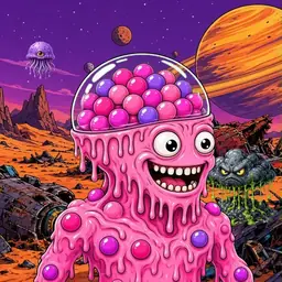Oozlings #6898, Gumball Brain · Ship Junkyard