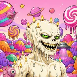 Oozlings #69, Candle Wax · Candy Planet