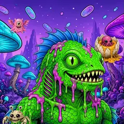 Oozlings #6905, Mutated Swamp Fish · Fungus Forest