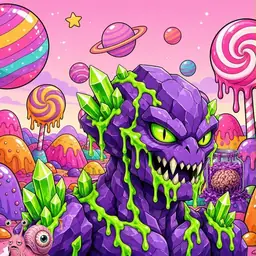 Oozlings #6906, Crystal Rock · Candy Planet