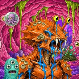 Oozlings #691, Mutated Crab · Flesh Cave