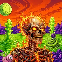 Oozlings #6911, Fire Skull · Acid Lake