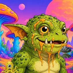 Oozlings #6912, Toad Goblin · Mushroom Desert