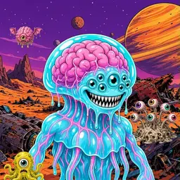 Oozlings #6921, Jellyfish Brain · Ship Junkyard