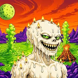 Oozlings #6924, Candle Wax · Acid Lake
