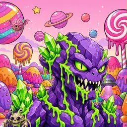 Oozlings #6940, Crystal Rock · Candy Planet