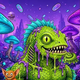 Oozlings #6944, Swamp Fish · Fungus Forest