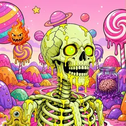 Oozlings #6946, Mutated Skull · Candy Planet