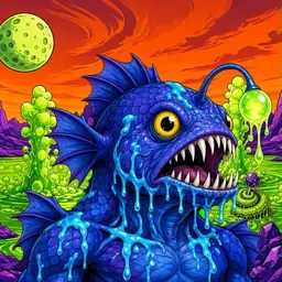 Oozlings #6954, Anglerfish · Acid Lake