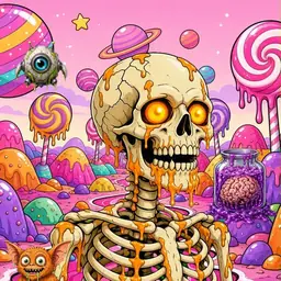 Oozlings #6967, Skull · Candy Planet