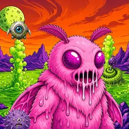 Oozlings #6972, Mutant Moth · Acid Lake