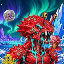 Oozlings #6978, Crab · Aurora Ice