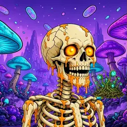 Oozlings #6981, Skull · Fungus Forest