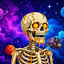 Oozlings #6984, Skull · Void Nebula