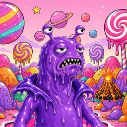 Oozlings #6990, Slug · Candy Planet