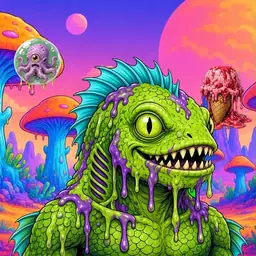 Oozlings #6991, Swamp Fish · Mushroom Desert
