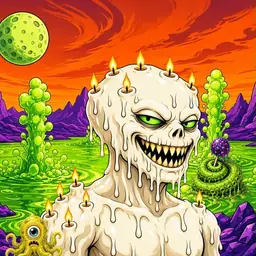 Oozlings #6994, Candle Wax · Acid Lake