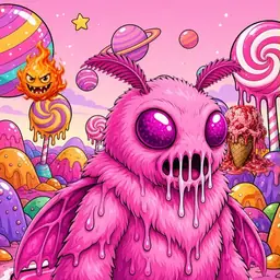 Oozlings #6997, Mutant Moth · Candy Planet