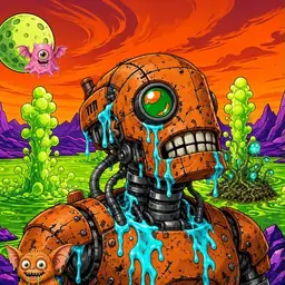 Oozlings #7000, Rusty Robot · Acid Lake