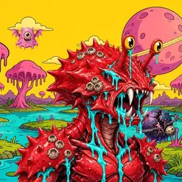 Oozlings #7002, Crab · Turquoise Swamp