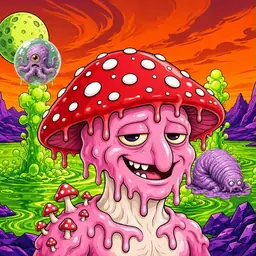 Oozlings #7011, Mushroom Head · Acid Lake