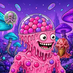 Oozlings #7039, Gumball Brain · Fungus Forest