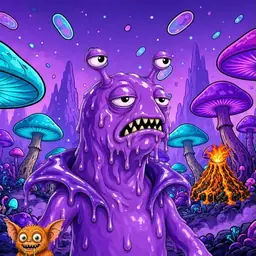 Oozlings #7047, Slug · Fungus Forest
