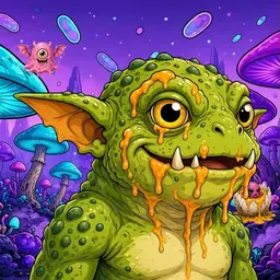 Oozlings #7049, Toad Goblin · Fungus Forest