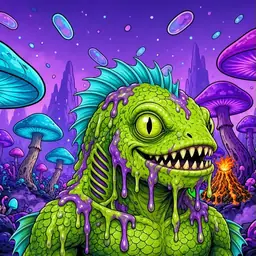 Oozlings #705, Swamp Fish · Fungus Forest
