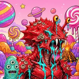 Oozlings #7051, Crab · Candy Planet