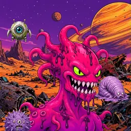 Oozlings #7052, Mutated Squid · Ship Junkyard