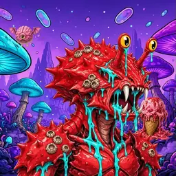 Oozlings #7054, Crab · Fungus Forest