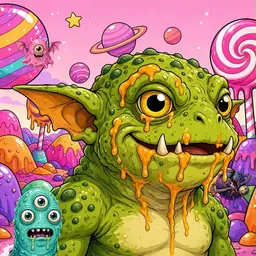 Oozlings #7057, Toad Goblin · Candy Planet