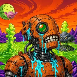 Oozlings #7073, Rusty Robot · Acid Lake