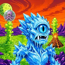 Oozlings #7080, Ice Cyclops · Acid Lake