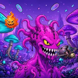 Oozlings #7083, Squid · Fungus Forest