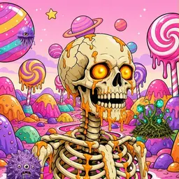 Oozlings #7092, Skull · Candy Planet