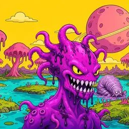 Oozlings #7100, Squid · Turquoise Swamp