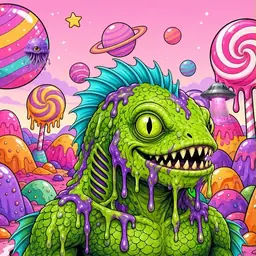 Oozlings #711, Swamp Fish · Candy Planet