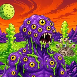 Oozlings #7110, Eyeball Cluster · Acid Lake