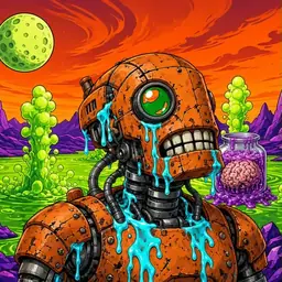 Oozlings #7118, Rusty Robot · Acid Lake