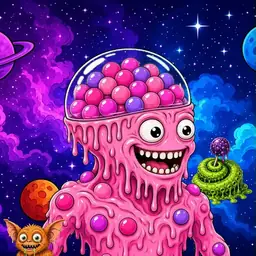 Oozlings #7128, Gumball Brain · Void Nebula