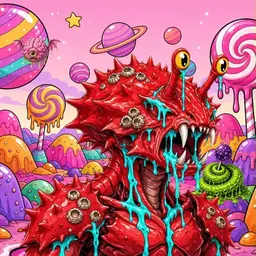 Oozlings #7132, Crab · Candy Planet