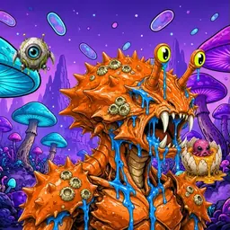 Oozlings #7135, Mutated Crab · Fungus Forest