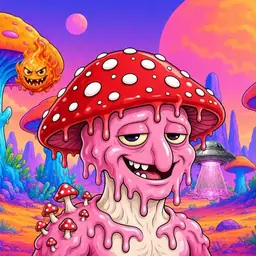 Oozlings #7143, Mushroom Head · Mushroom Desert