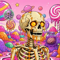 Oozlings #7146, Skull · Candy Planet