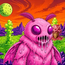 Oozlings #7149, Mutant Moth · Acid Lake