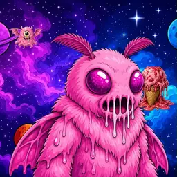 Oozlings #715, Mutant Moth · Void Nebula